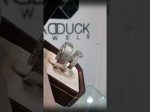 Madduckjewels แหวนเงินแท้ เพชร CZ ชุบโรเดียม RG1826WGR-RG1571