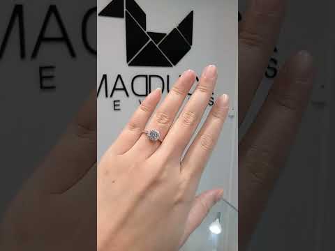 0.80 Cts Cubic Zirconia / Sterling Silver 925 Ring / Rhodium plated Nickel-Free / MadDuckJewels RG1714