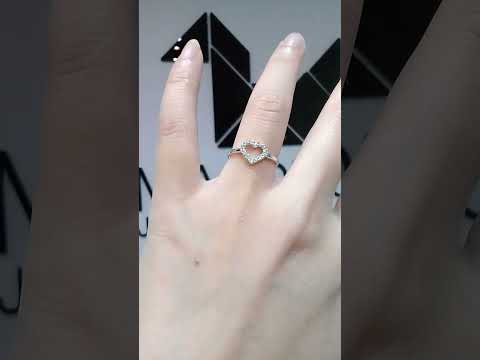 Madduckjewels แหวนเงินแท้ เพชร CZ ชุบโรเดียม RG1557