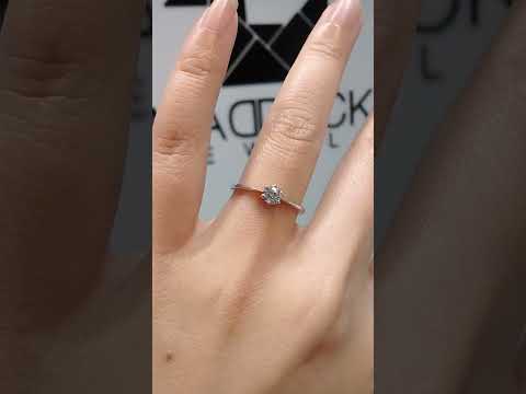 Madduckjewels แหวนเงินแท้ เพชร CZ ชุบโรเดียม RG1501