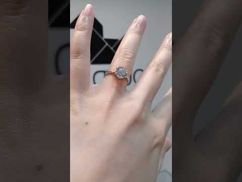 Madduckjewels แหวนเงินแท้ เพชร CZ ชุบโรเดียม RG1302