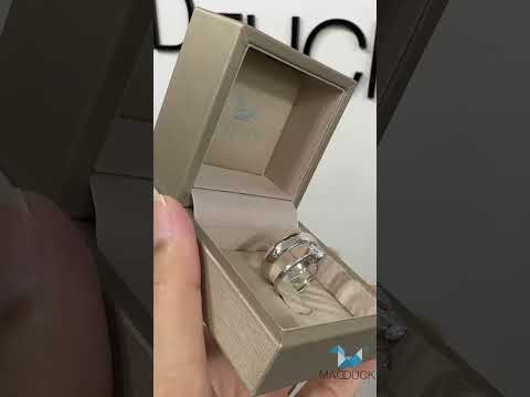 Madduckjewels แหวนเงินแท้ เพชร CZ ชุบโรเดียม RG1405-RG1505