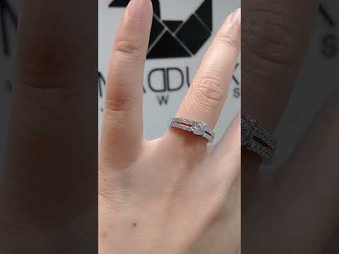 Madduckjewels แหวนเงินแท้ เพชร CZ ชุบโรเดียม RG1502