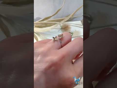 Madduckjewels แหวนเงินแท้ ชุบโรเดียม RG2120