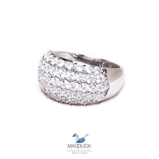 Women's ring – CZ in 925 silver by Madduck Jewels