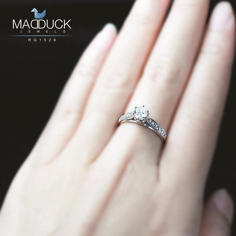 Couple ring set – CZ in 925 silver by Madduck Jewels