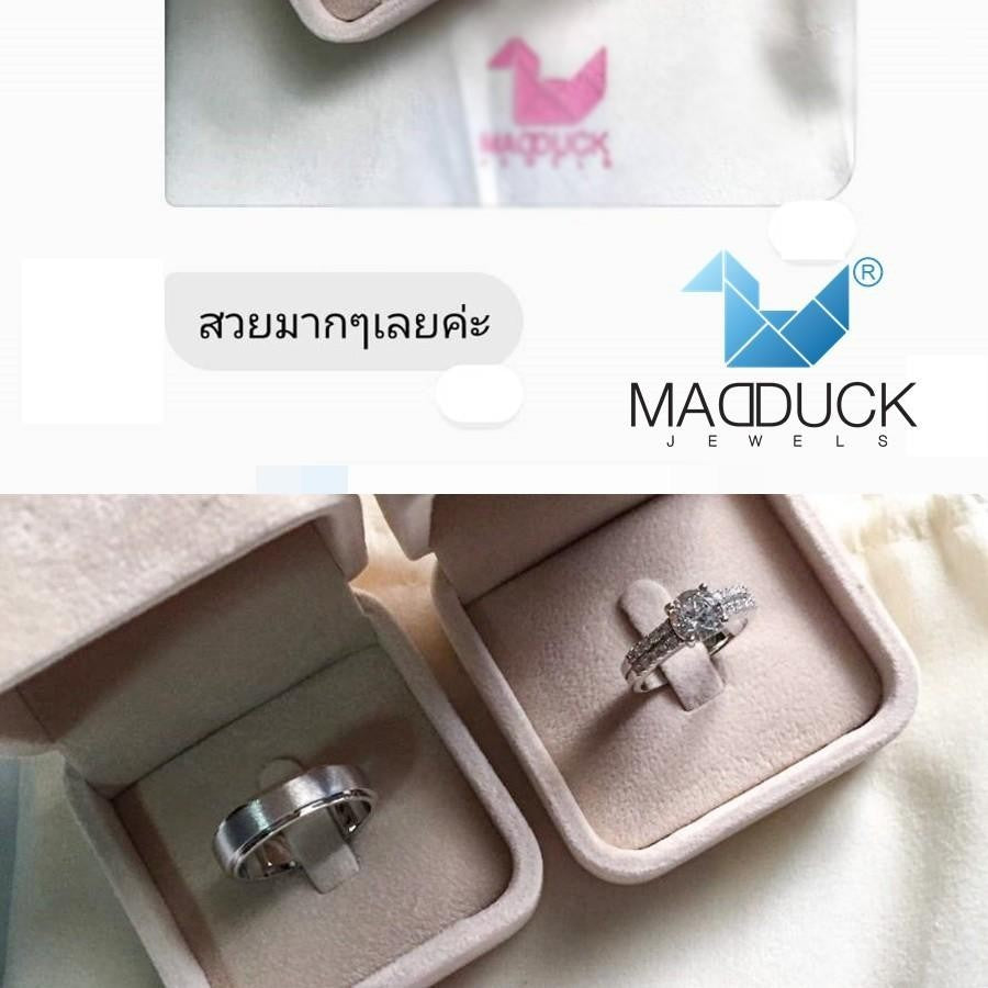 Couple ring set – CZ in 925 silver by Madduck Jewels