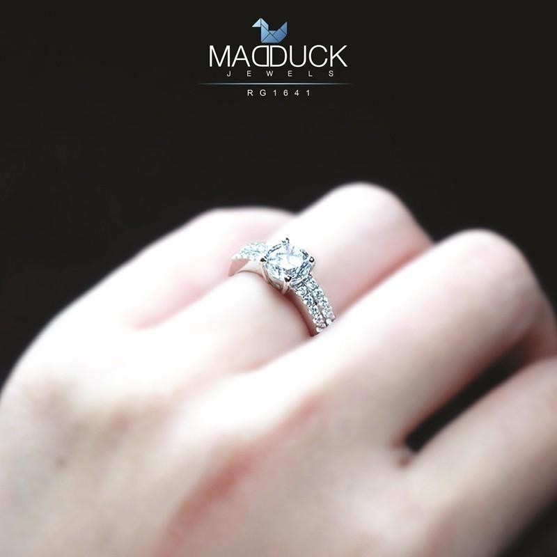 Couple ring set – CZ in 925 silver by Madduck Jewels