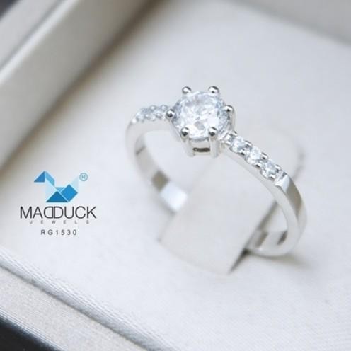 Women's ring – CZ in 925 silver by Madduck Jewels