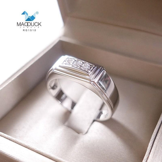 Men's ring – CZ in 925 silver by Madduck Jewels