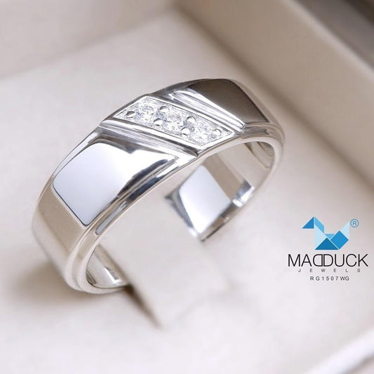 Men's ring – CZ in 925 silver by Madduck Jewels