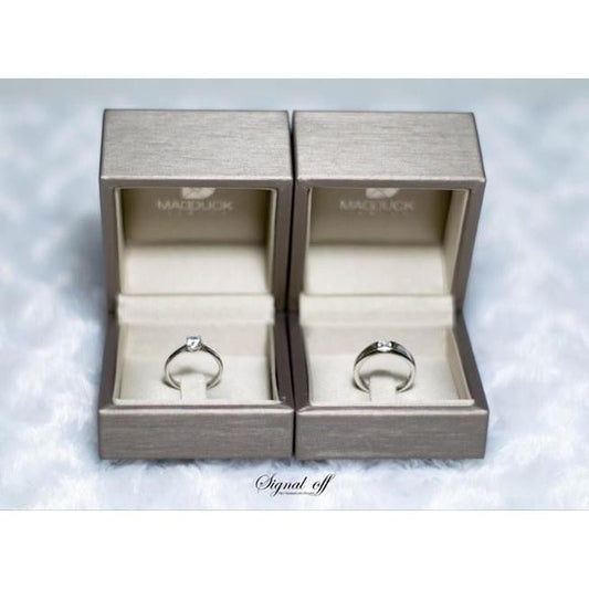 Couple ring set – CZ in 925 silver by Madduck Jewels