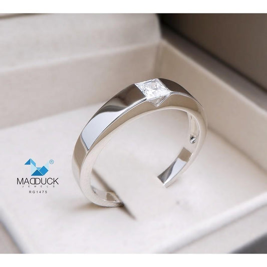 Unisex / male / female ring – CZ in 925 silver by Madduck Jewels