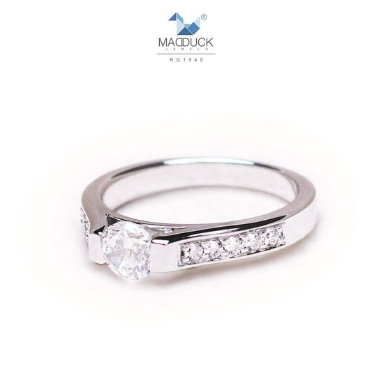 Women's ring – CZ in 925 silver by Madduck Jewels