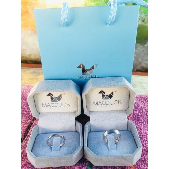 Couple ring set – CZ in 925 silver by Madduck Jewels