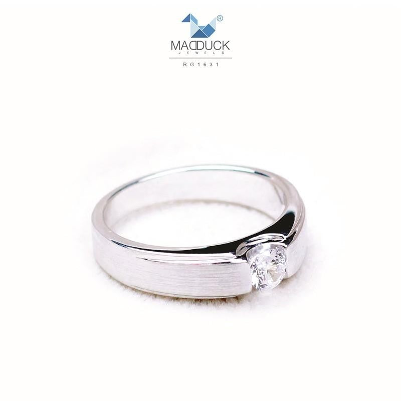 Couple ring set – CZ in 925 silver by Madduck Jewels