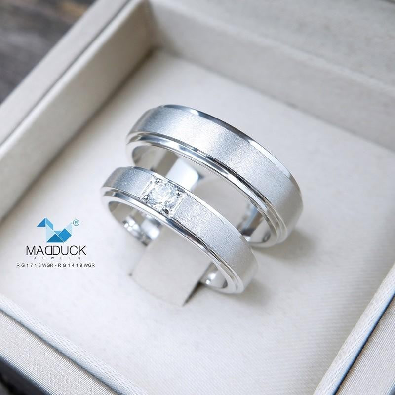 Couple ring set – CZ in 925 silver by Madduck Jewels