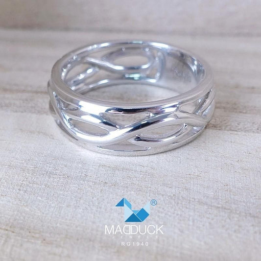 Unisex / male / female ring – CZ in 925 silver by Madduck Jewels