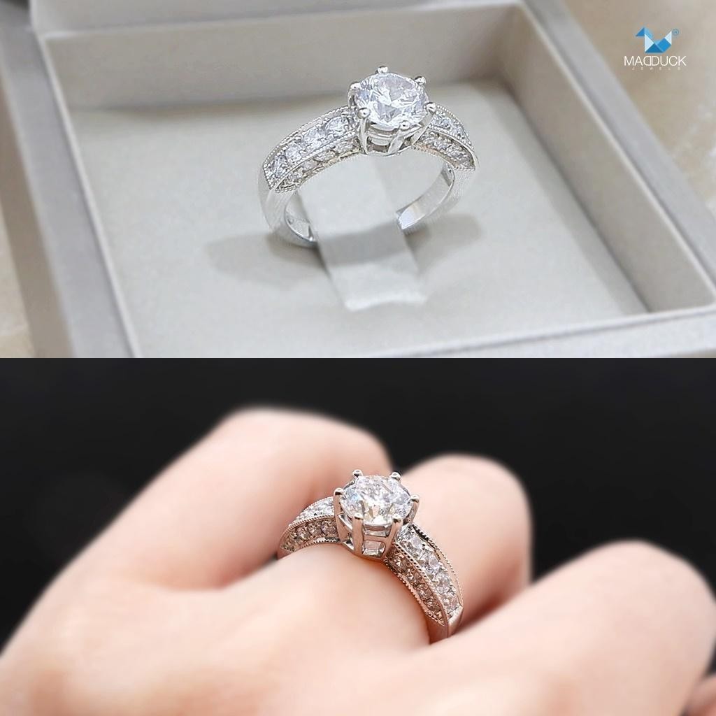 Women's ring – CZ in 925 silver by Madduck Jewels