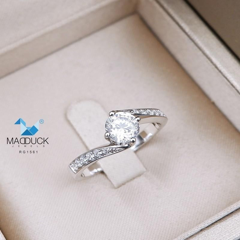 Couple ring set – CZ in 925 silver by Madduck Jewels