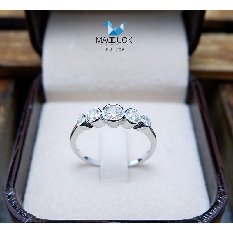 Couple ring set – CZ in 925 silver by Madduck Jewels