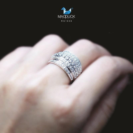 Women's ring – CZ in 925 silver by Madduck Jewels