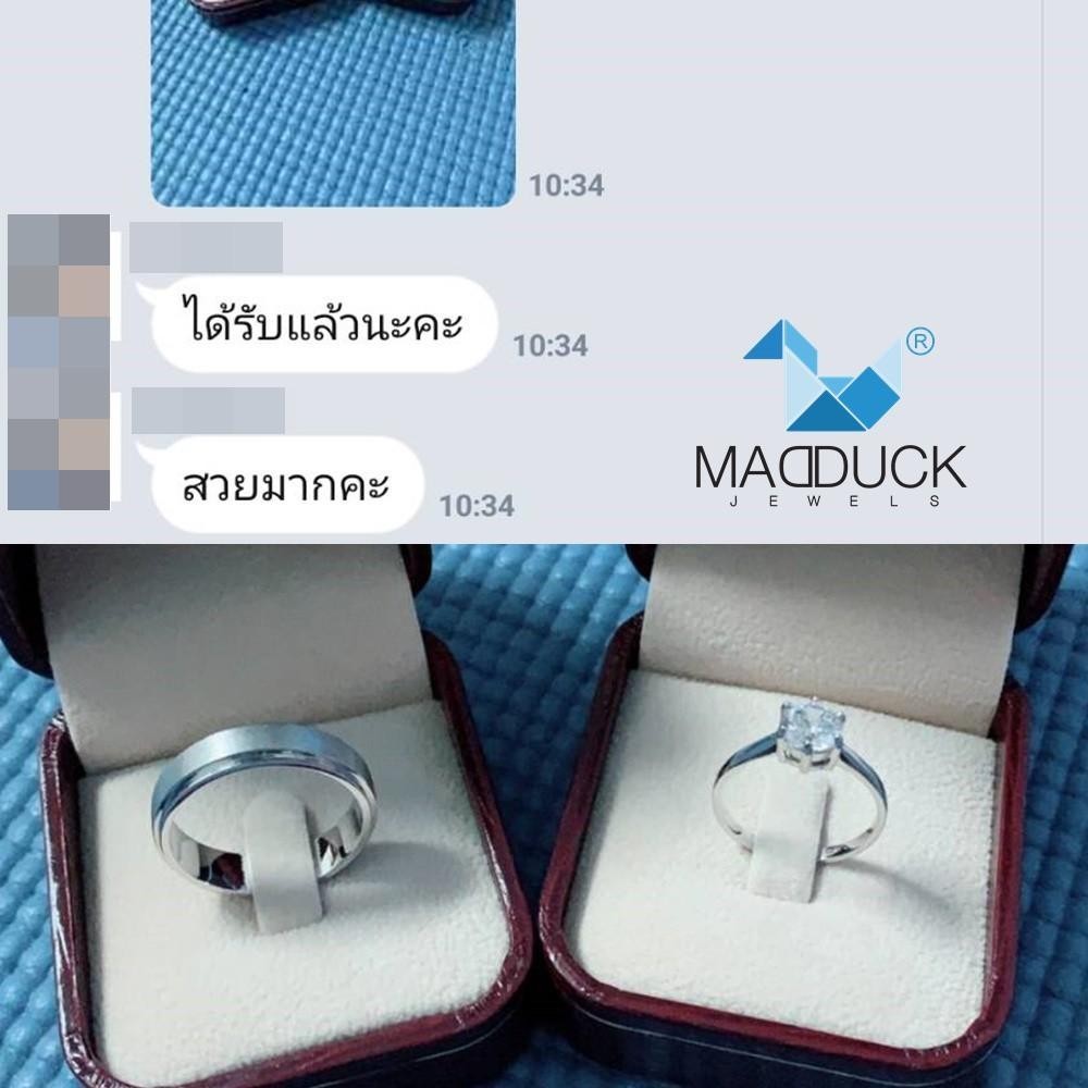 Couple ring set – CZ in 925 silver by Madduck Jewels