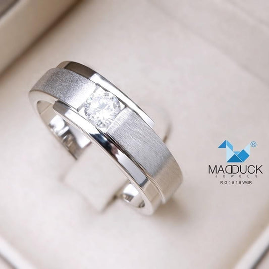 Couple ring set – CZ in 925 silver by Madduck Jewels