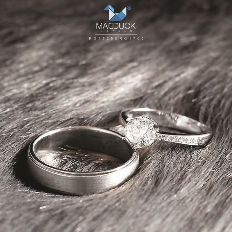 Couple ring set – CZ in 925 silver by Madduck Jewels