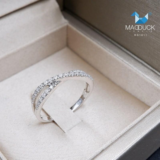 Women's ring – CZ in 925 silver by Madduck Jewels