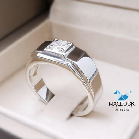 Men's ring – CZ in 925 silver by Madduck Jewels