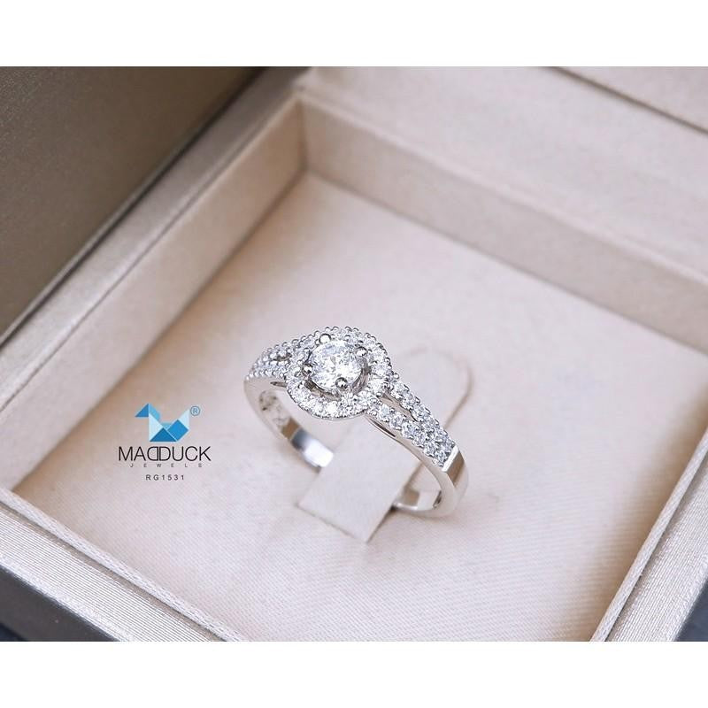 Couple ring set – CZ in 925 silver by Madduck Jewels