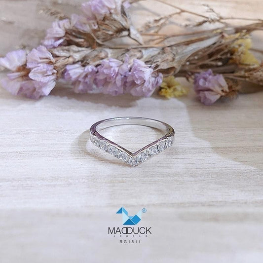 Women's ring – CZ in 925 silver by Madduck Jewels