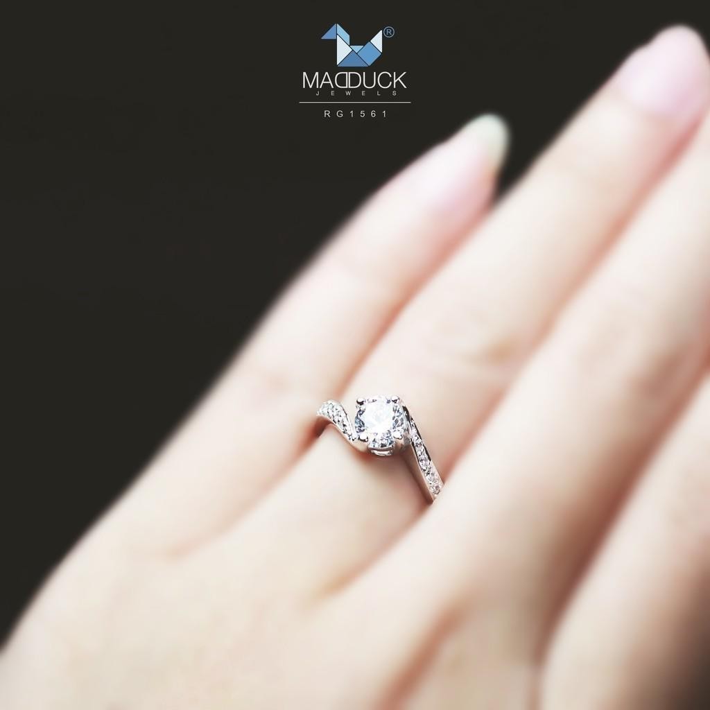 Couple ring set – CZ in 925 silver by Madduck Jewels