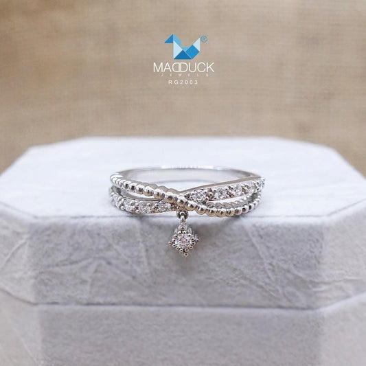 Women's ring – CZ in 925 silver by Madduck Jewels
