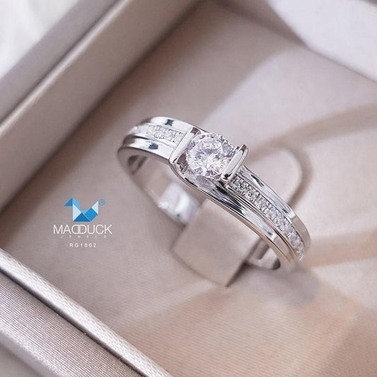 Unisex / male / female ring – CZ in 925 silver by Madduck Jewels