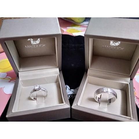 Couple ring set – CZ in 925 silver by Madduck Jewels