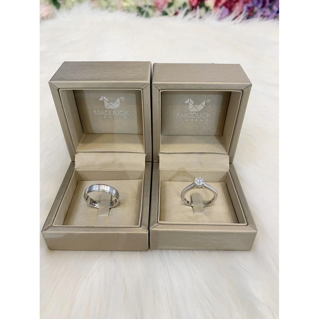 Couple ring set – CZ in 925 silver by Madduck Jewels