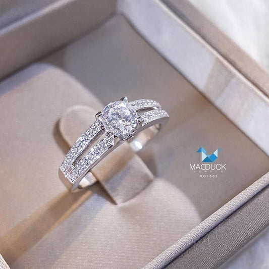 Women's ring – CZ in 925 silver by Madduck Jewels