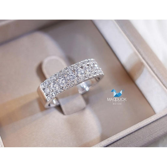 Women's ring – CZ in 9K white gold by Madduck Jewels