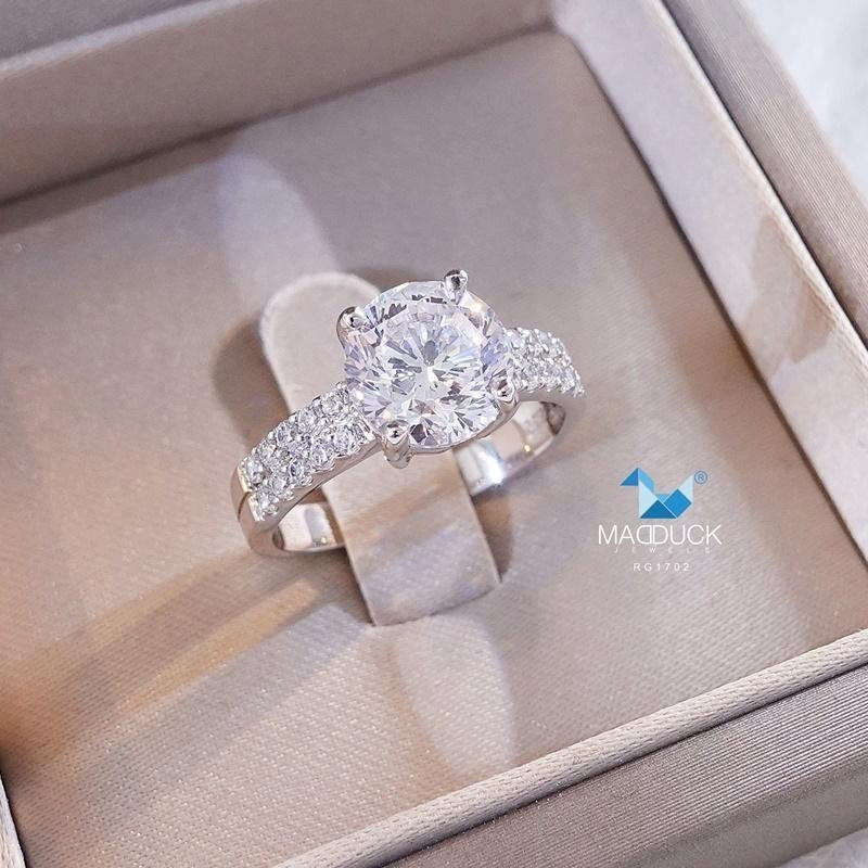 Couple ring set – CZ in 925 silver by Madduck Jewels