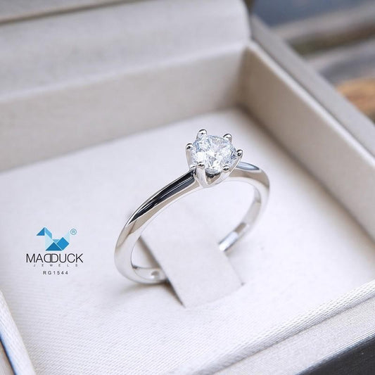 Women's ring – CZ in 925 silver by Madduck Jewels