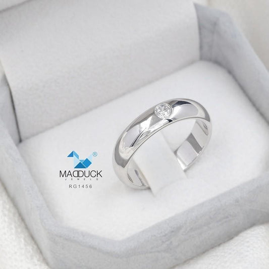 Unisex / male / female ring – CZ in 925 silver by Madduck Jewels