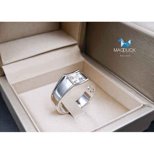 Men's ring – CZ in 925 silver by Madduck Jewels