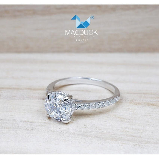 Women's ring – CZ in 925 silver by Madduck Jewels