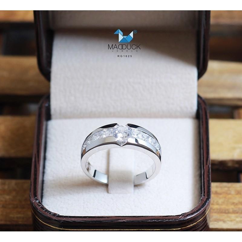 Couple ring set – CZ in 925 silver by Madduck Jewels
