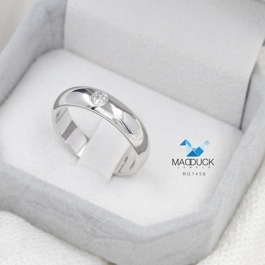 Unisex / male / female ring – CZ in 925 silver by Madduck Jewels