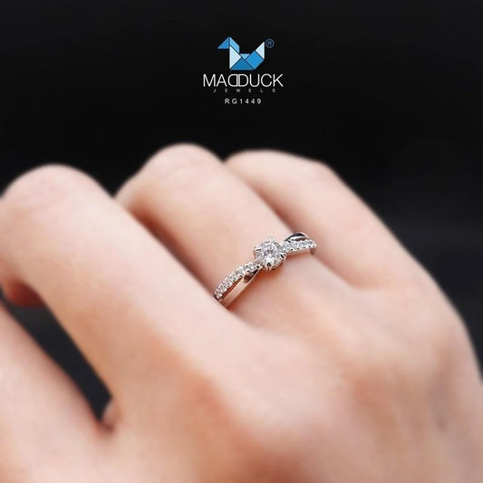 Women's ring – CZ in 925 silver by Madduck Jewels