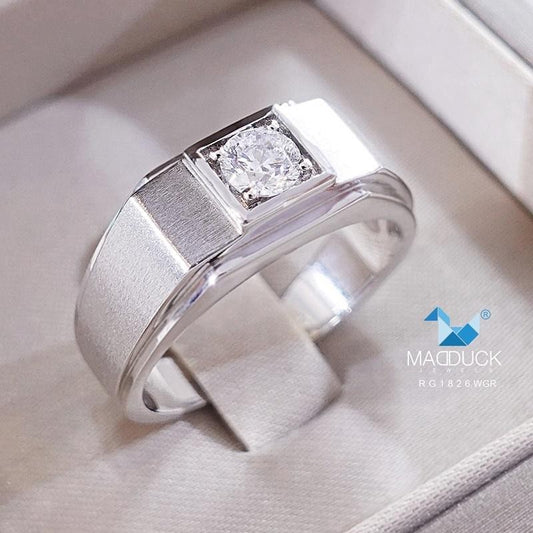 Men's ring – CZ in 925 silver by Madduck Jewels