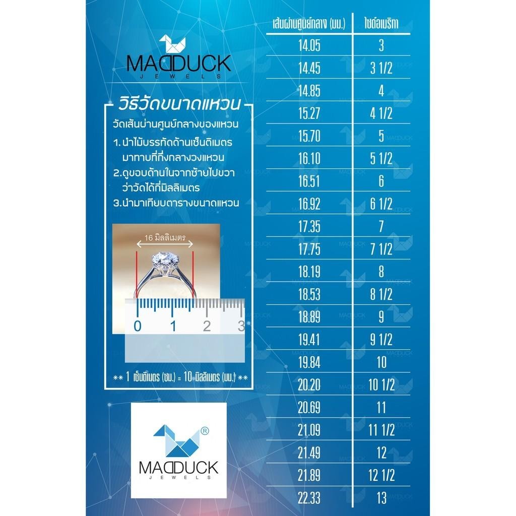 Women's ring – CZ in 9K white gold by Madduck Jewels